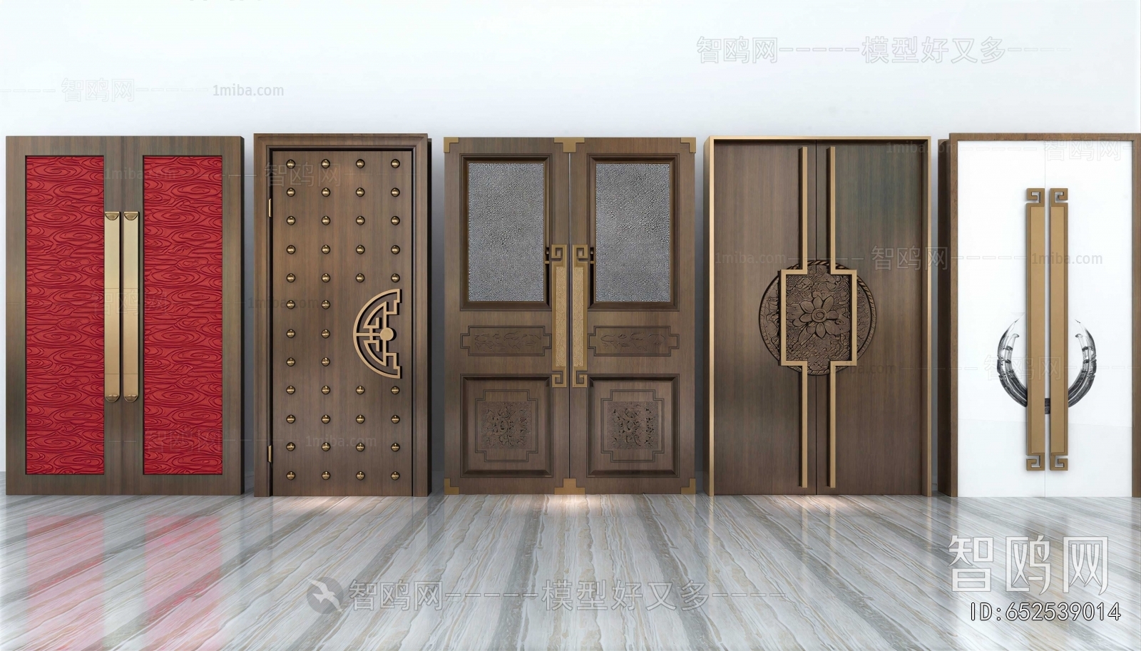 New Chinese Style Double Door