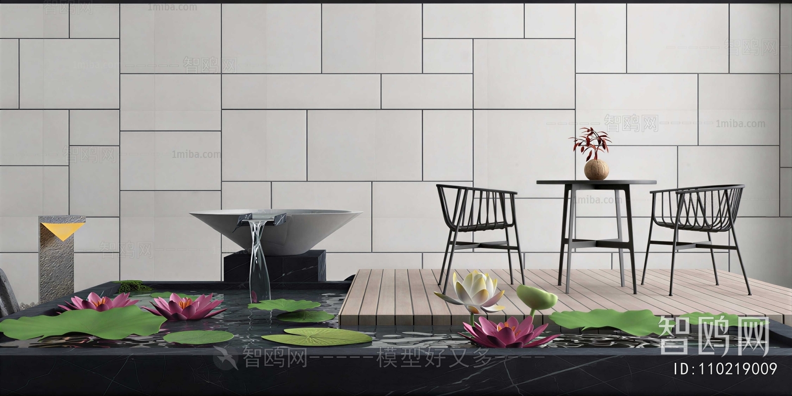 Modern Rockery Waterscape