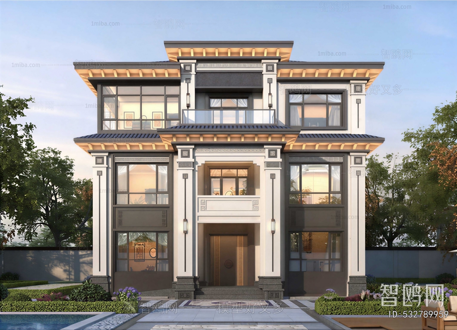 New Chinese Style Detached Villa