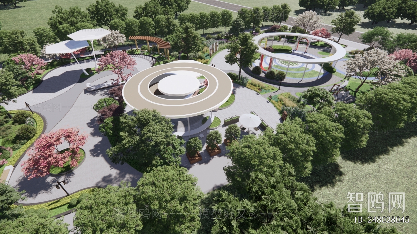 Modern Park Landscape