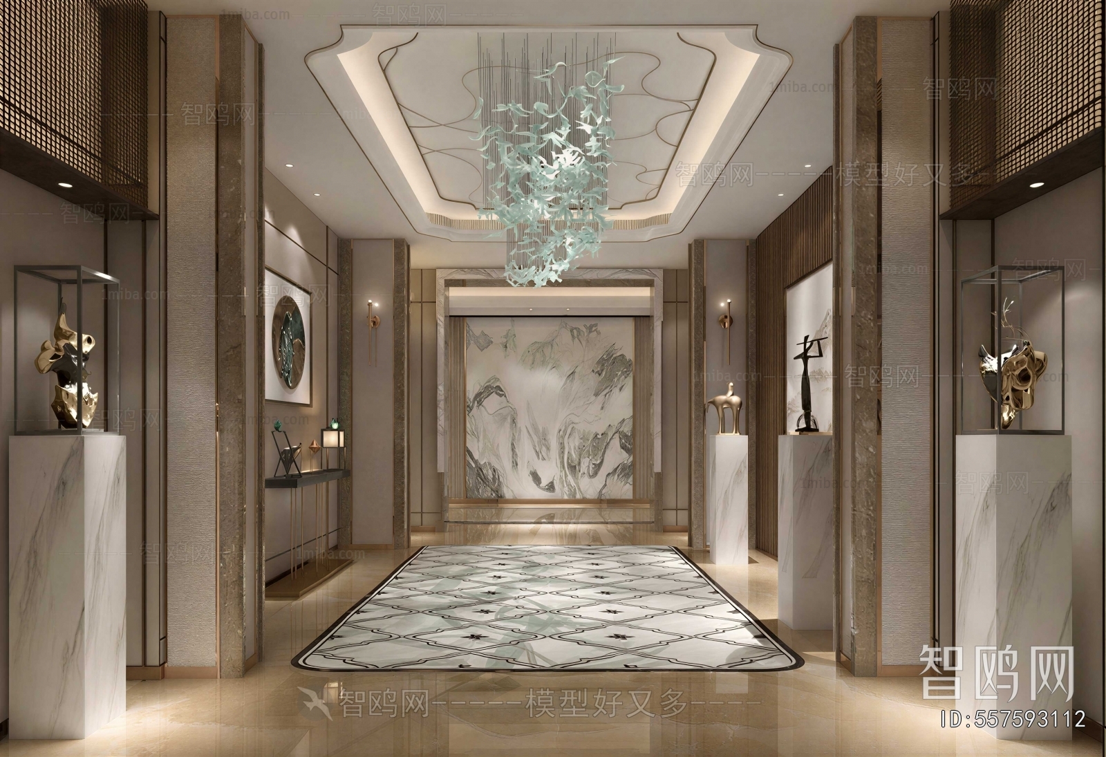 New Chinese Style Hallway