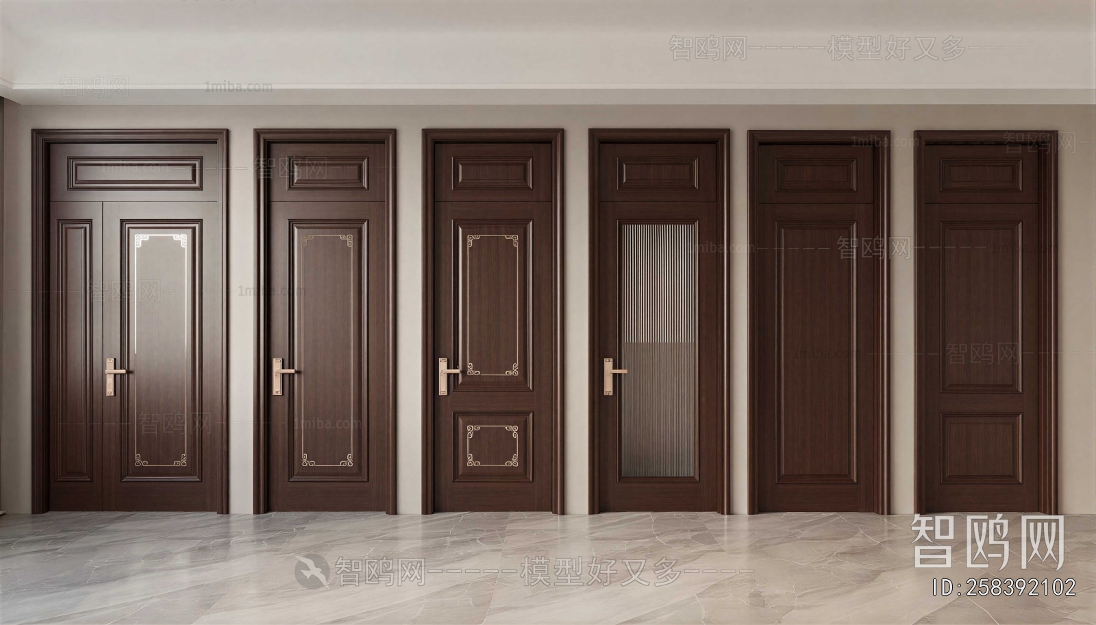 New Chinese Style Single Door