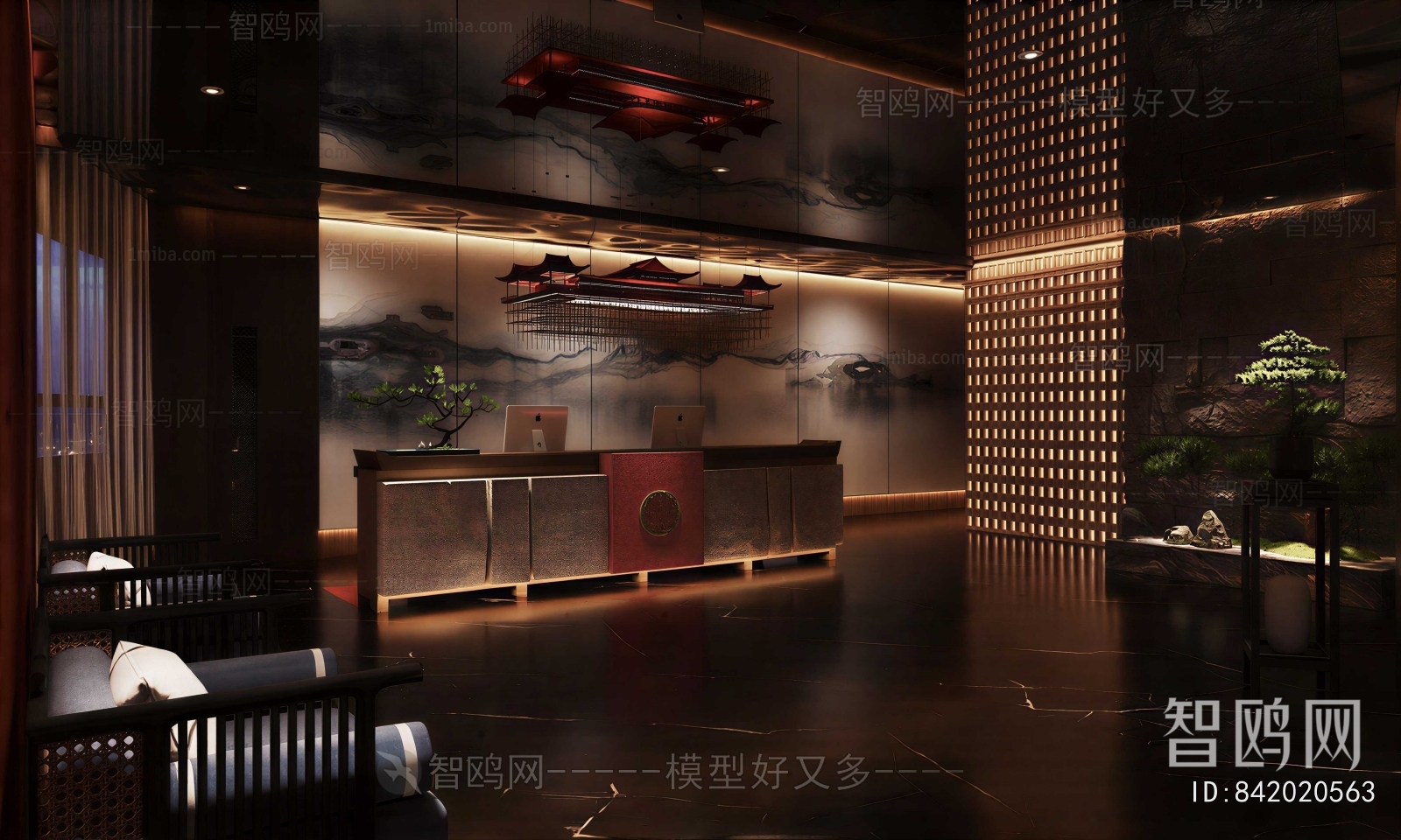 New Chinese Style Lobby Hall