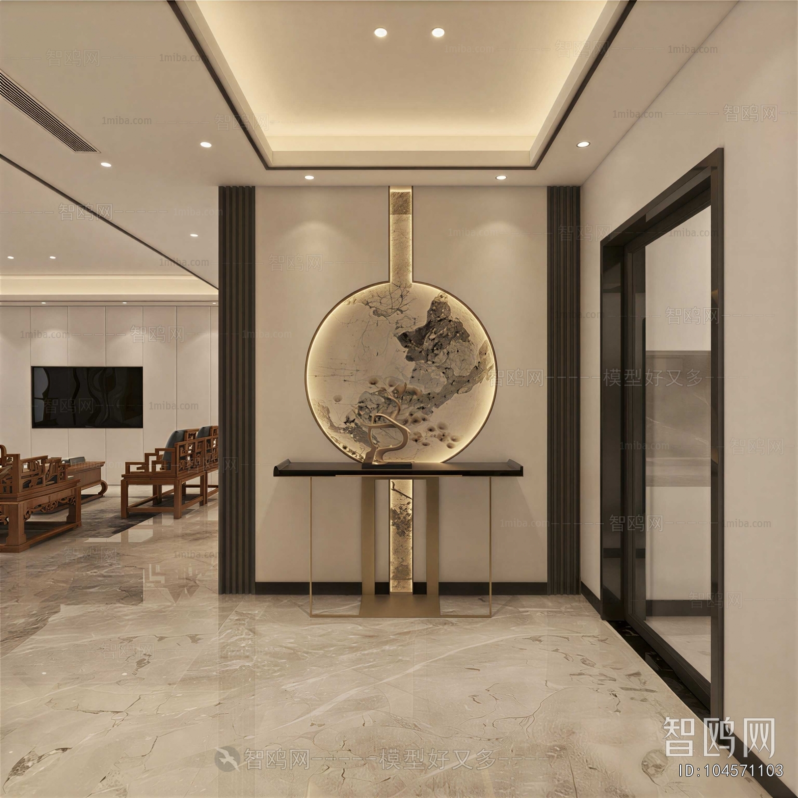 New Chinese Style Hallway