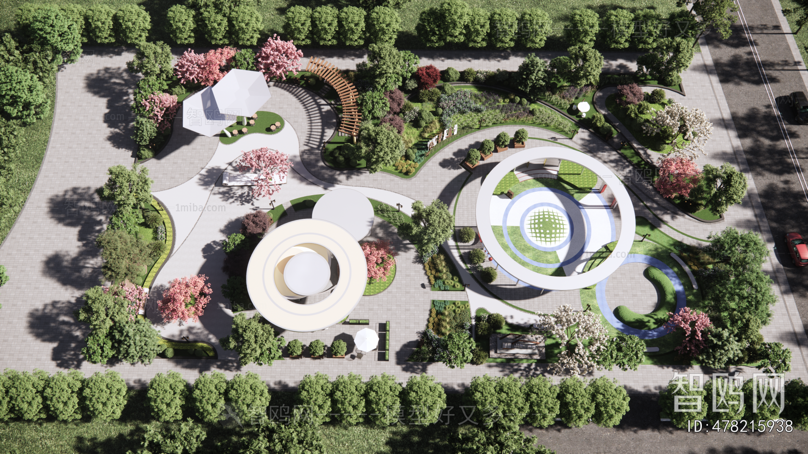 Modern Park Landscape