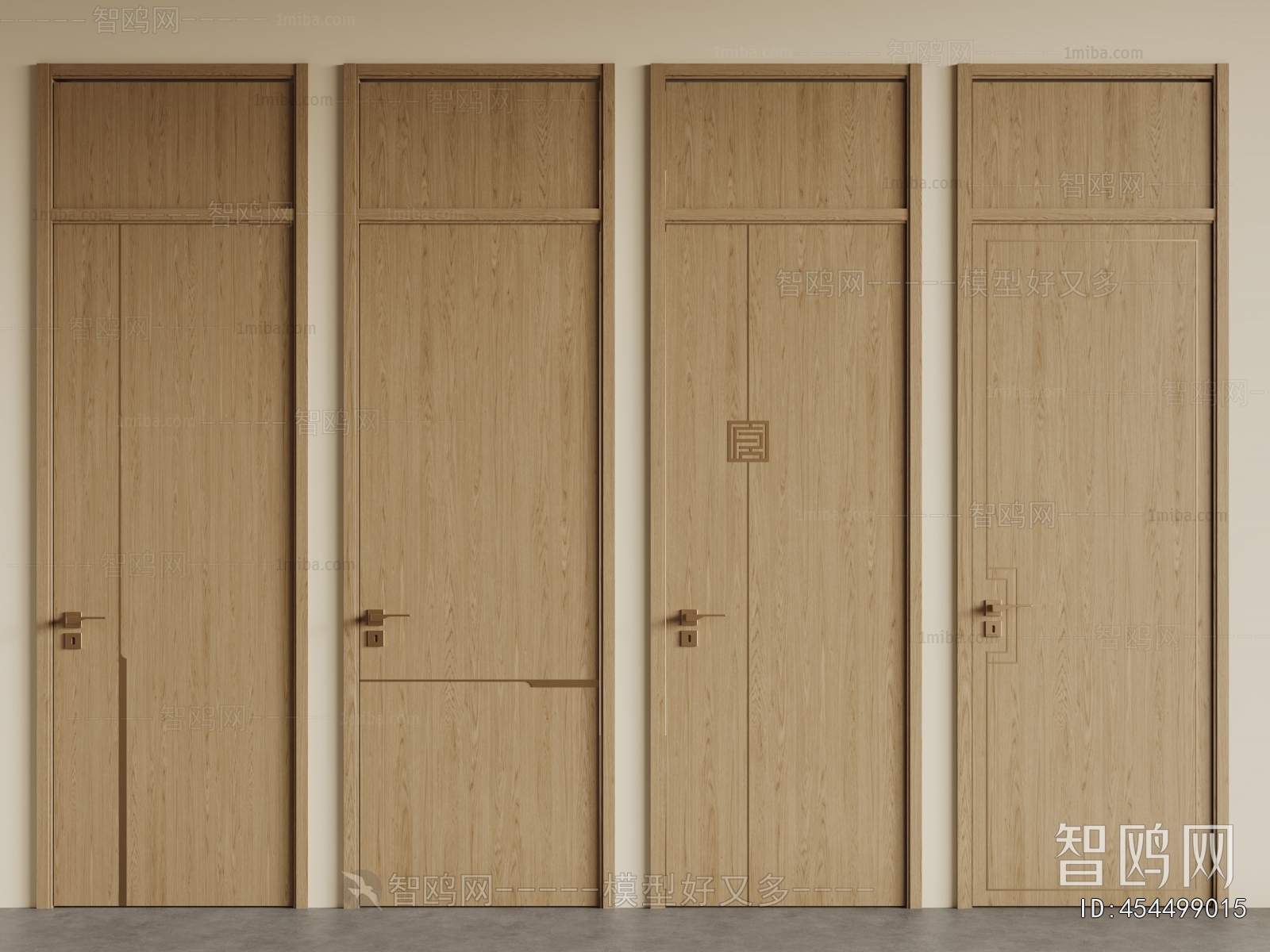 New Chinese Style Single Door
