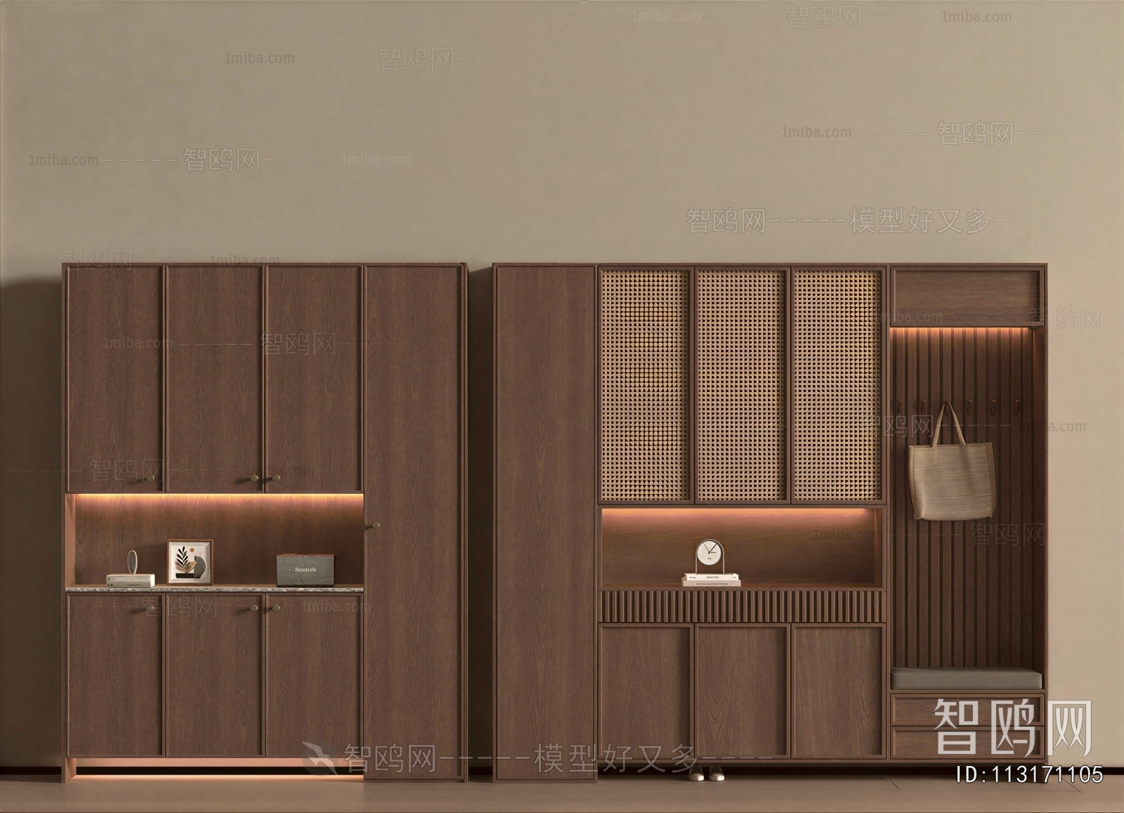 New Chinese Style Shoe Cabinet