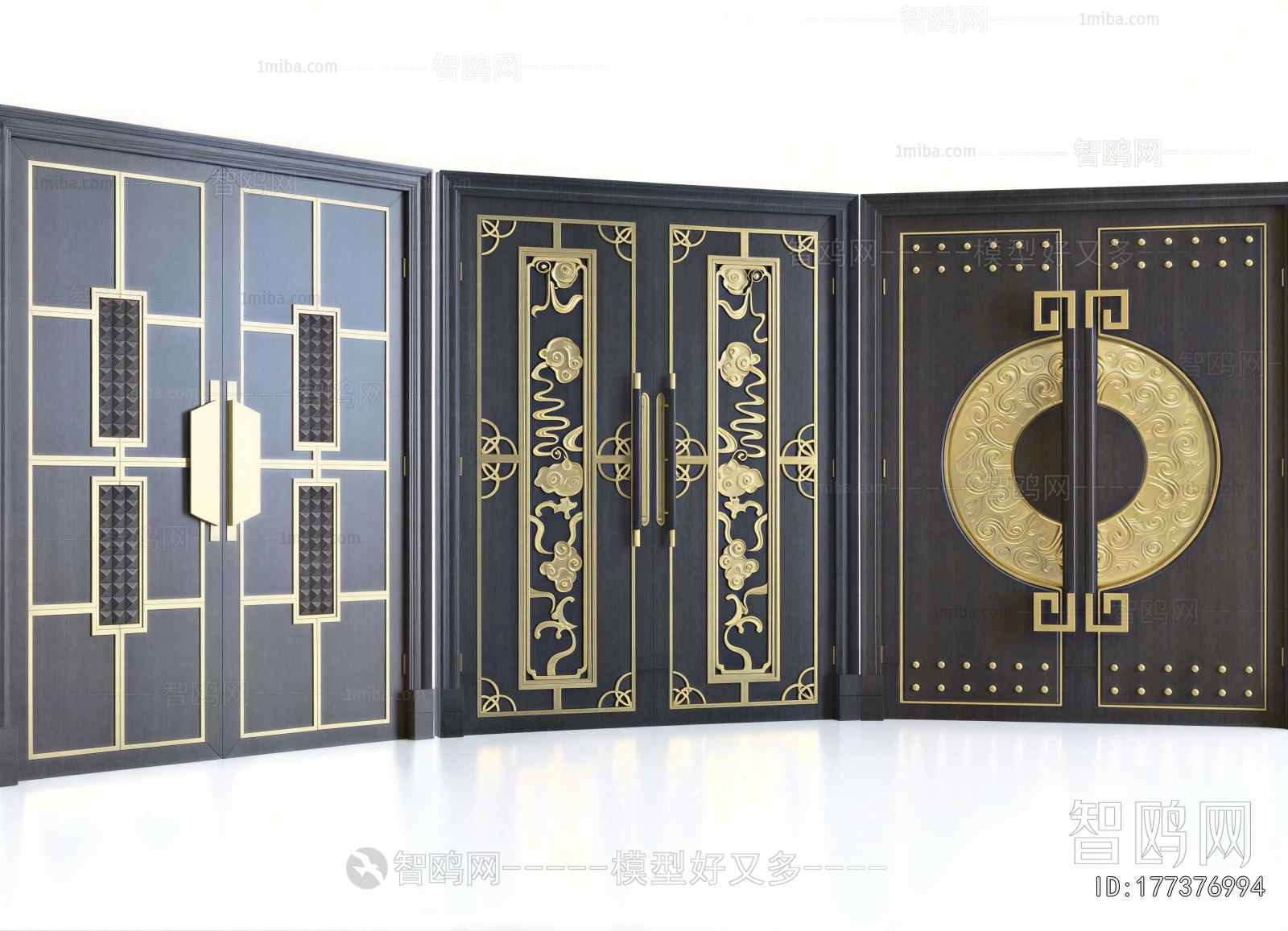 New Chinese Style Double Door