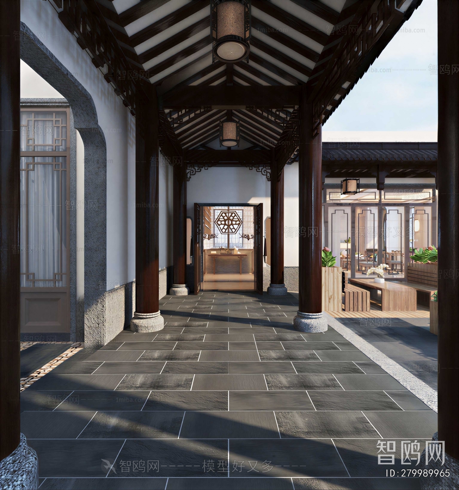 New Chinese Style Courtyard/landscape