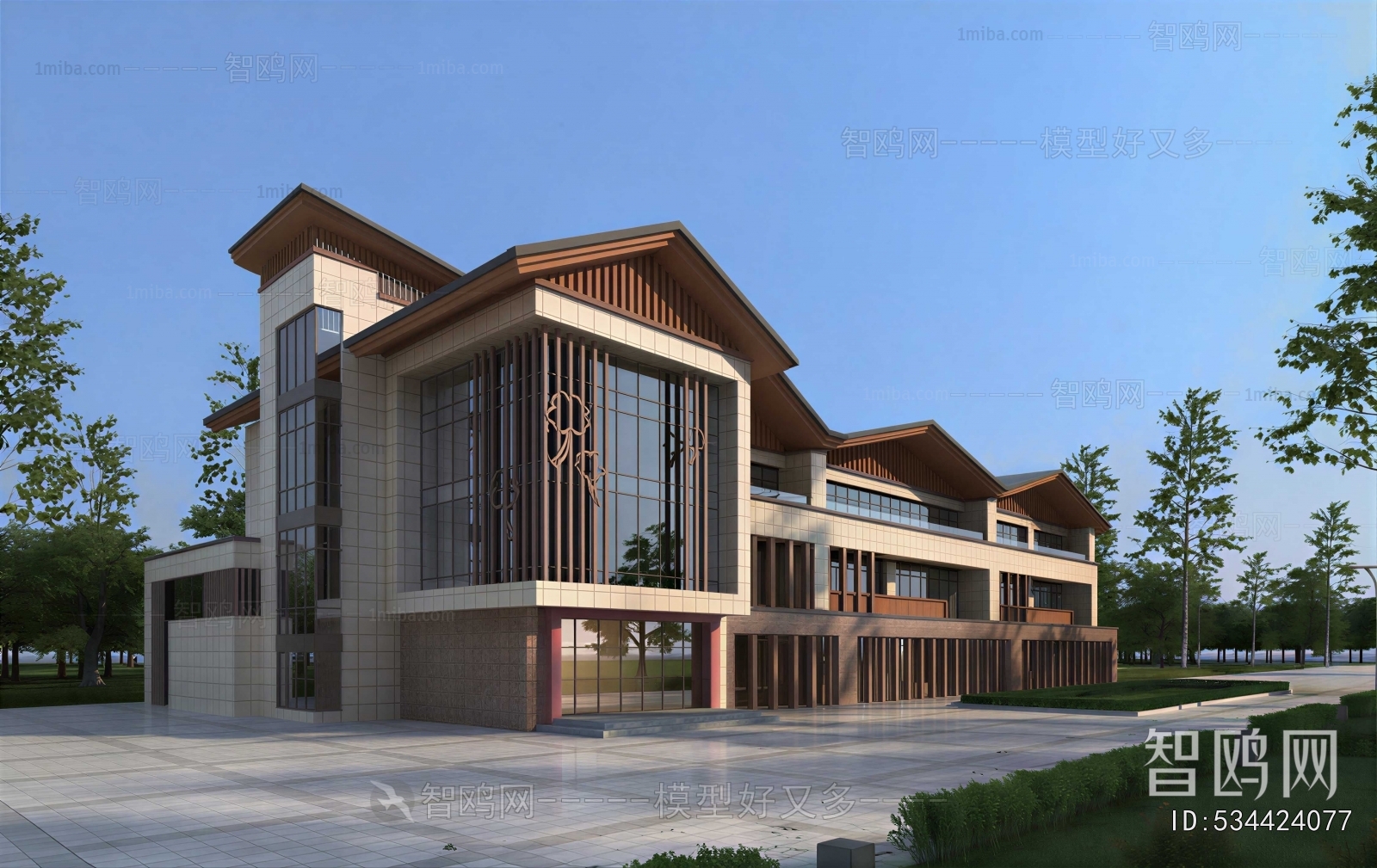 New Chinese Style Public Building