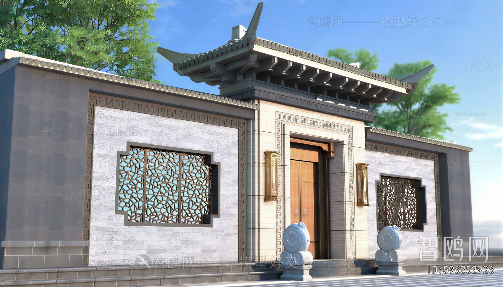 New Chinese Style Facade Element