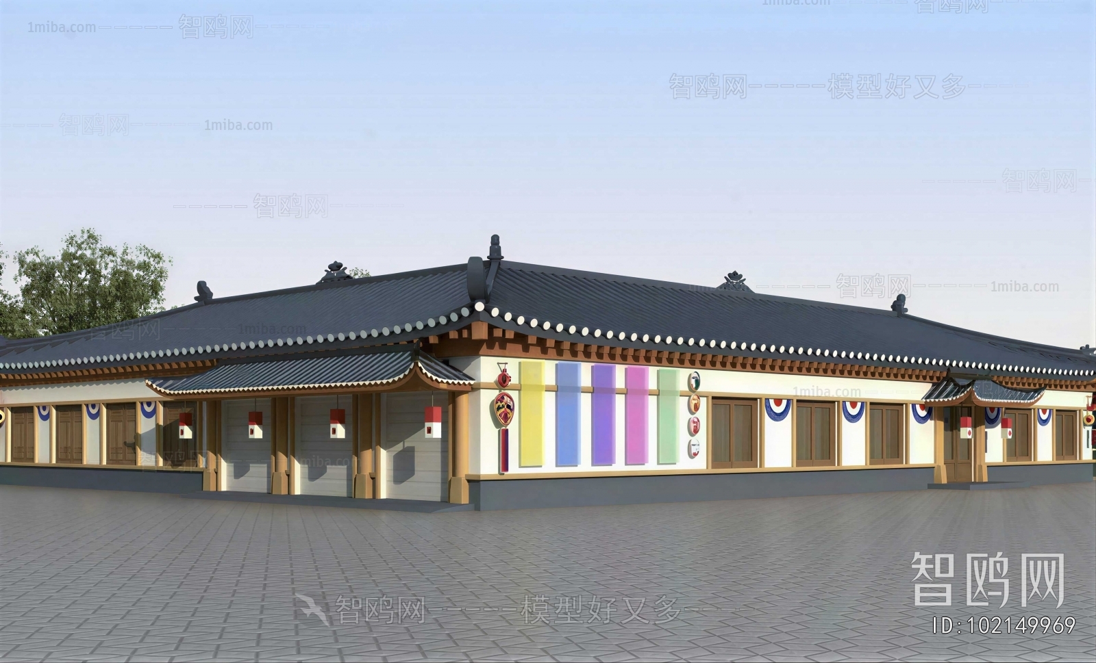 Chinese Style Appearance Of Commercial Building