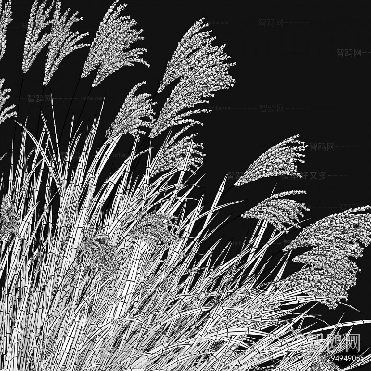 Modern Flowers And Grass