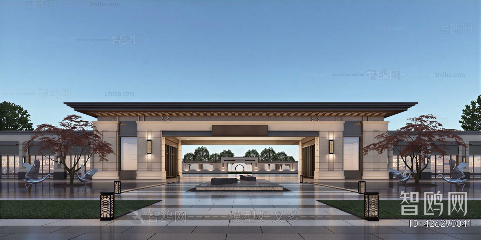 New Chinese Style Courtyard/landscape