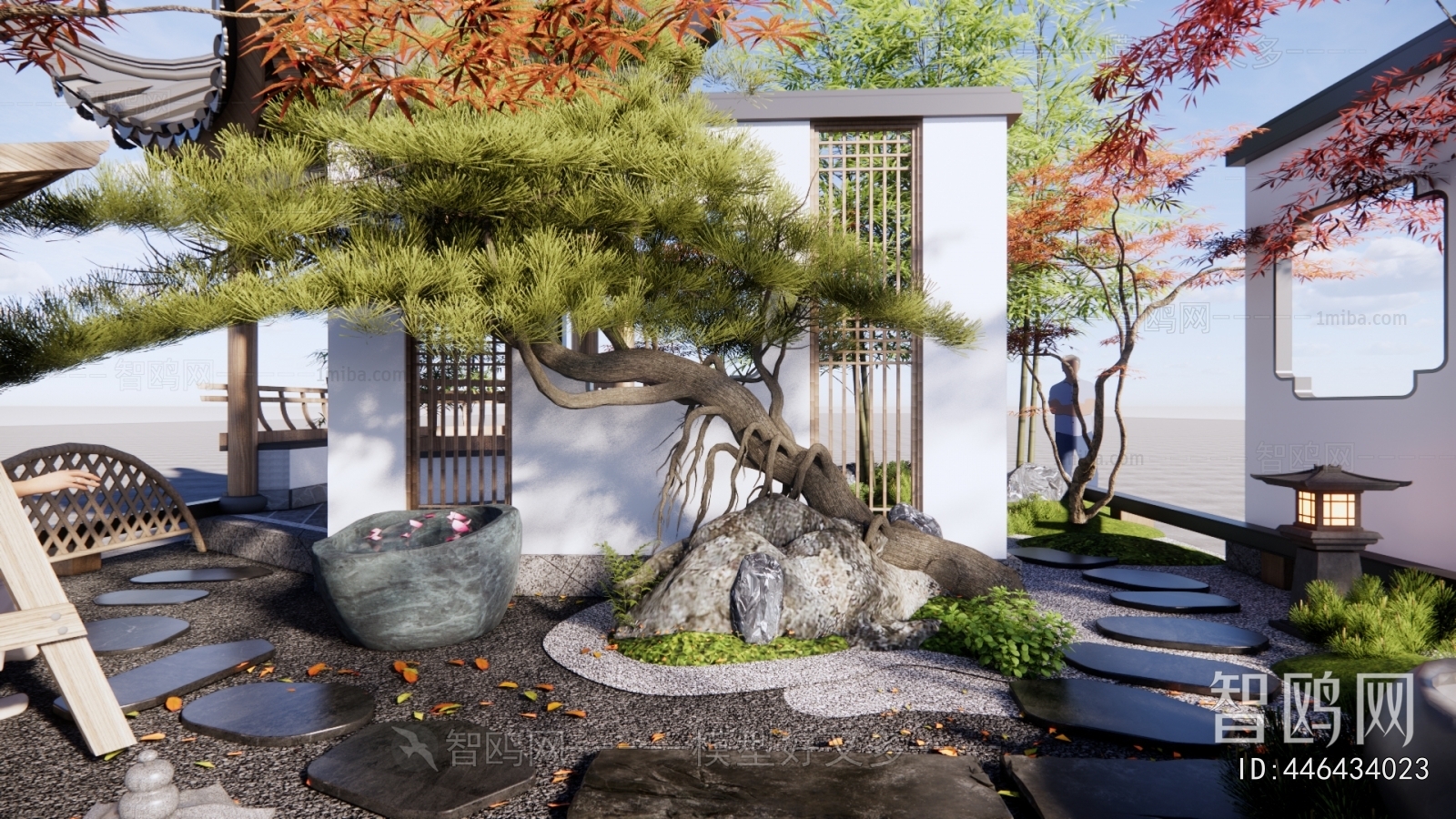 New Chinese Style Courtyard/landscape