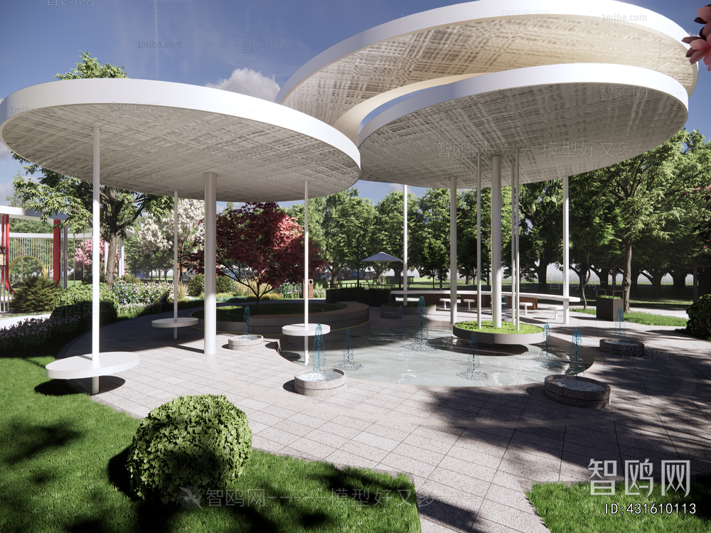 Modern Park Landscape