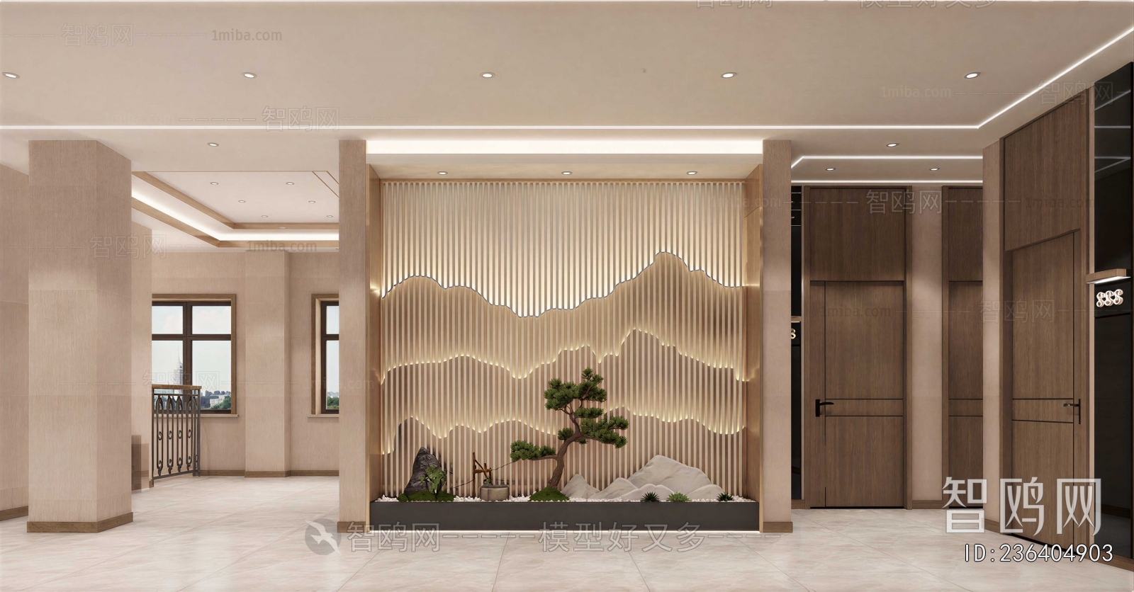 New Chinese Style Hallway