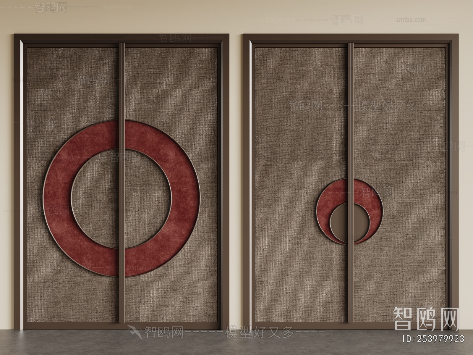 New Chinese Style Double Door