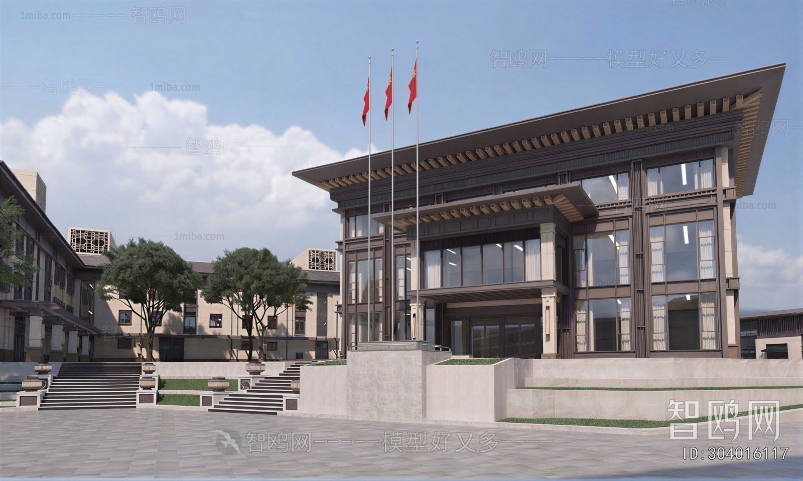 New Chinese Style Public Building