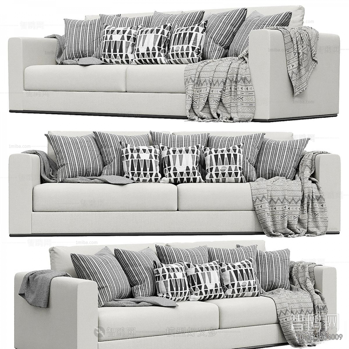 Modern Three-seat Sofa