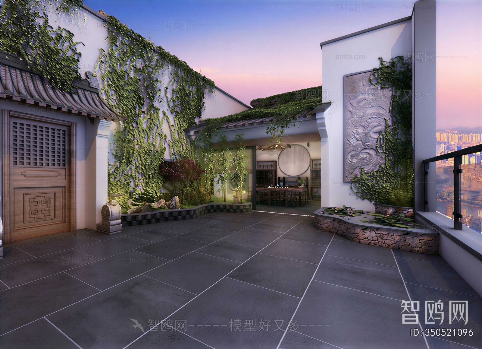 New Chinese Style Courtyard/landscape