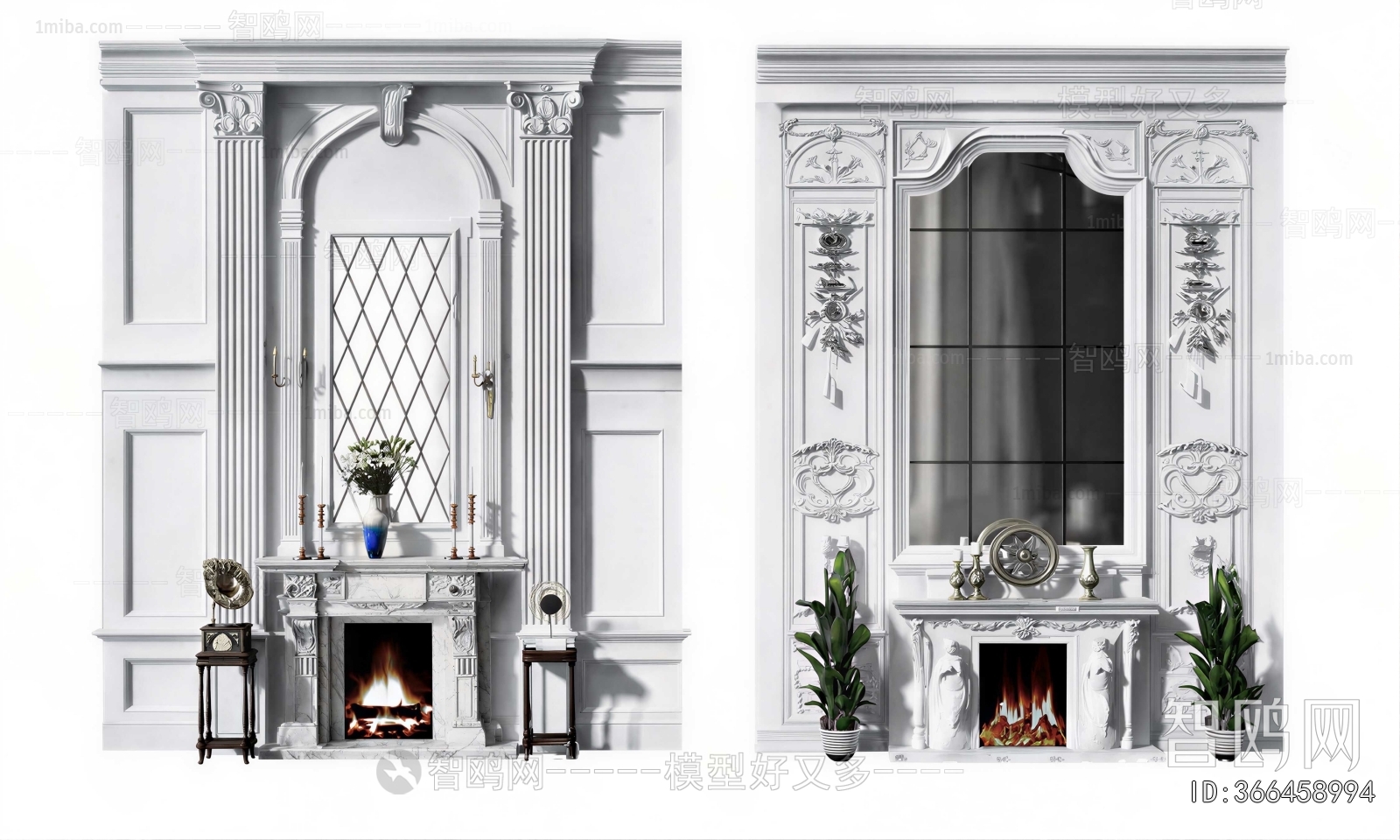 European Style Fireplace