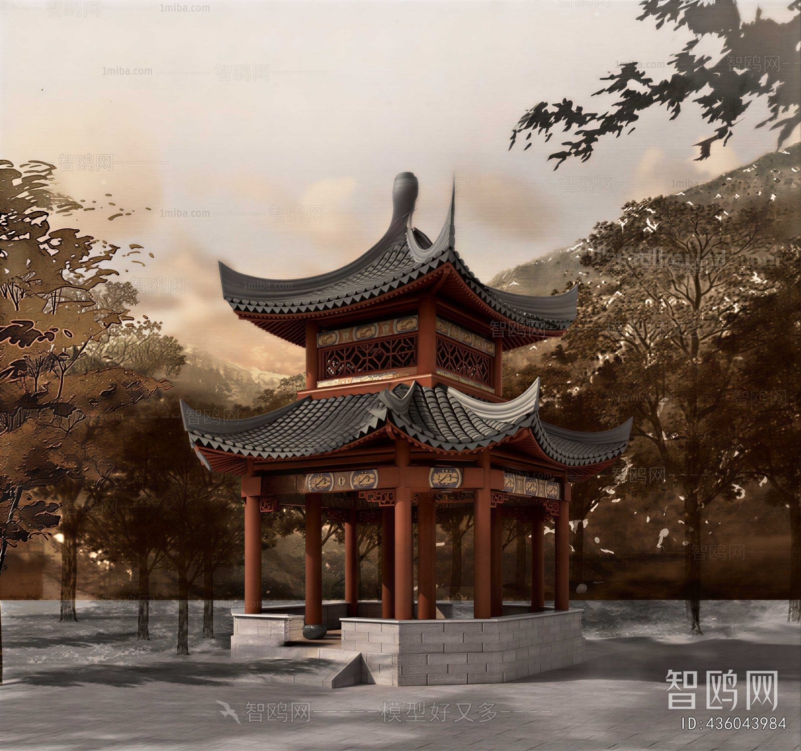 New Chinese Style Courtyard/landscape