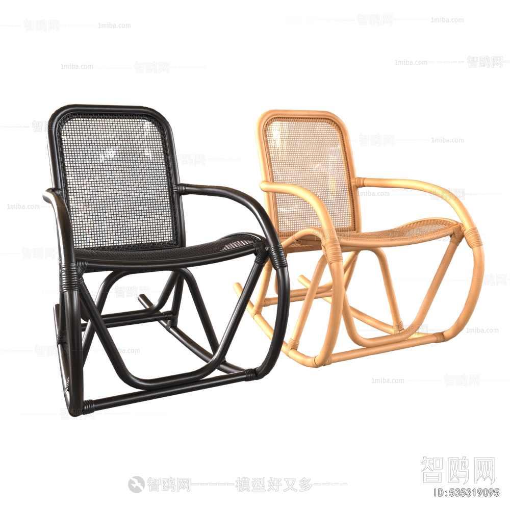 Wabi-sabi Style Rocking Chair