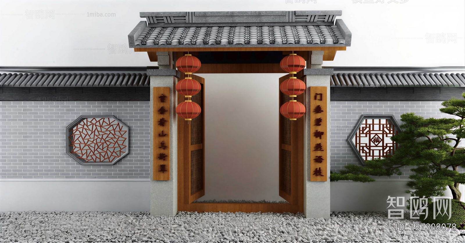 New Chinese Style Facade Element