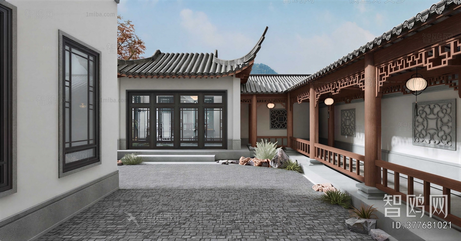 New Chinese Style Courtyard/landscape