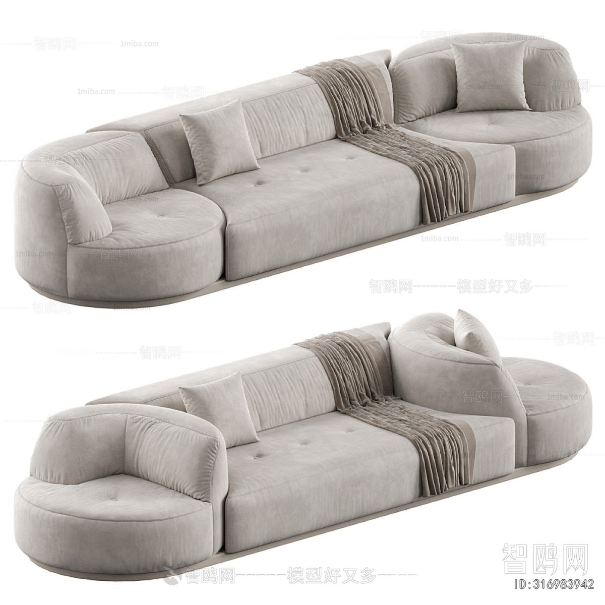 Modern Three-seat Sofa