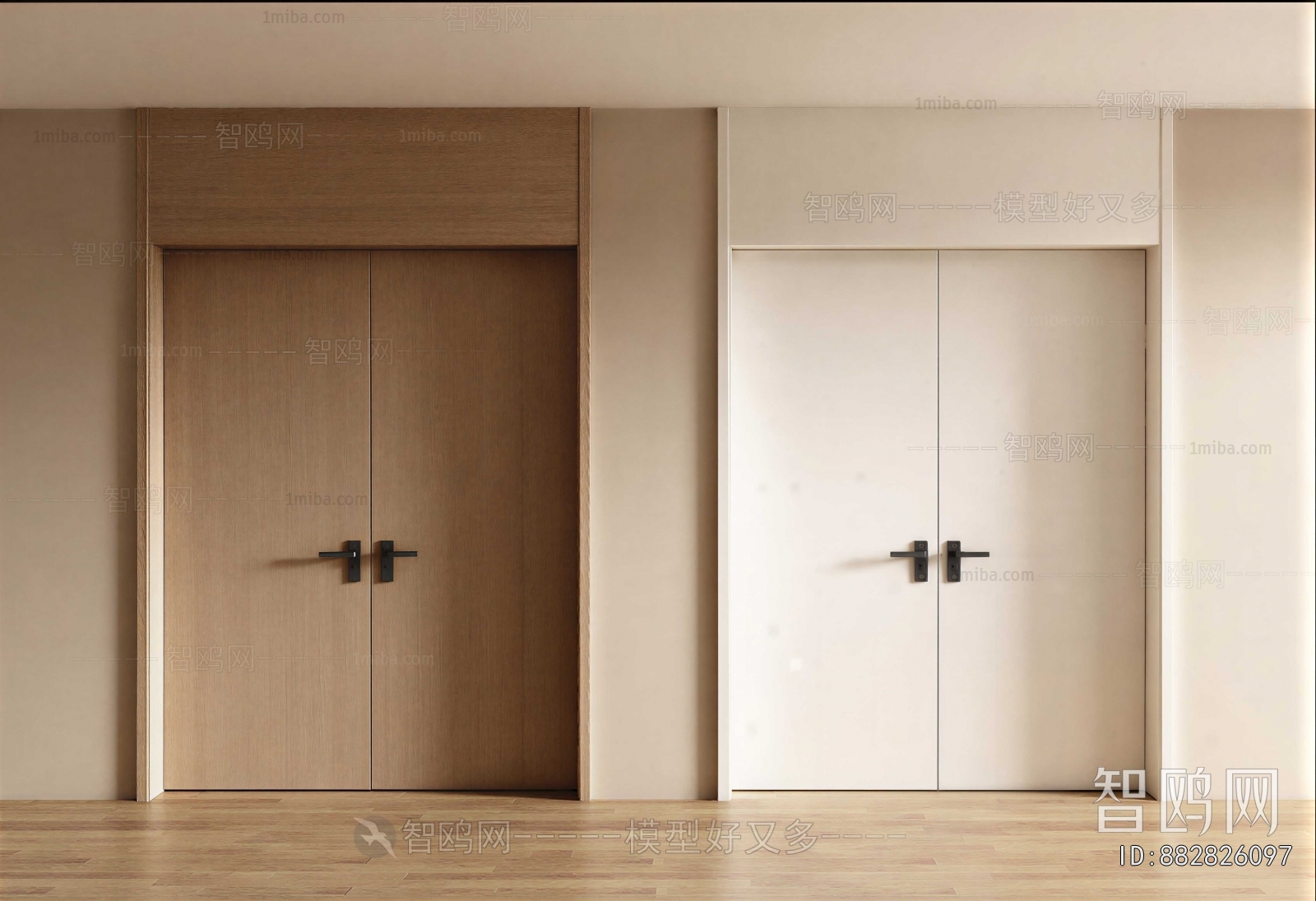Modern Double Door