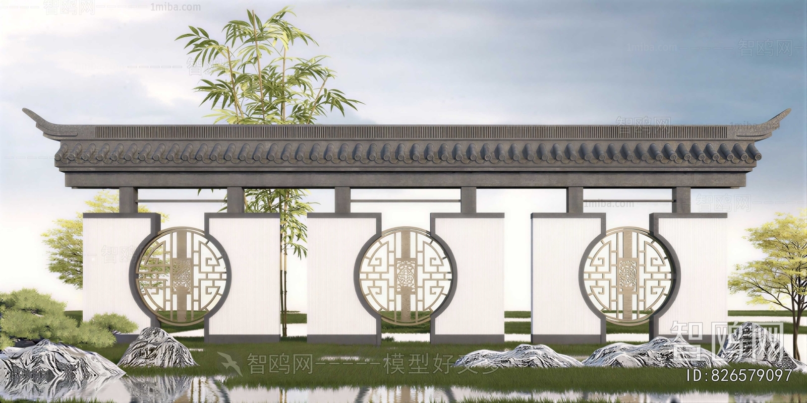 New Chinese Style Landscape Wall