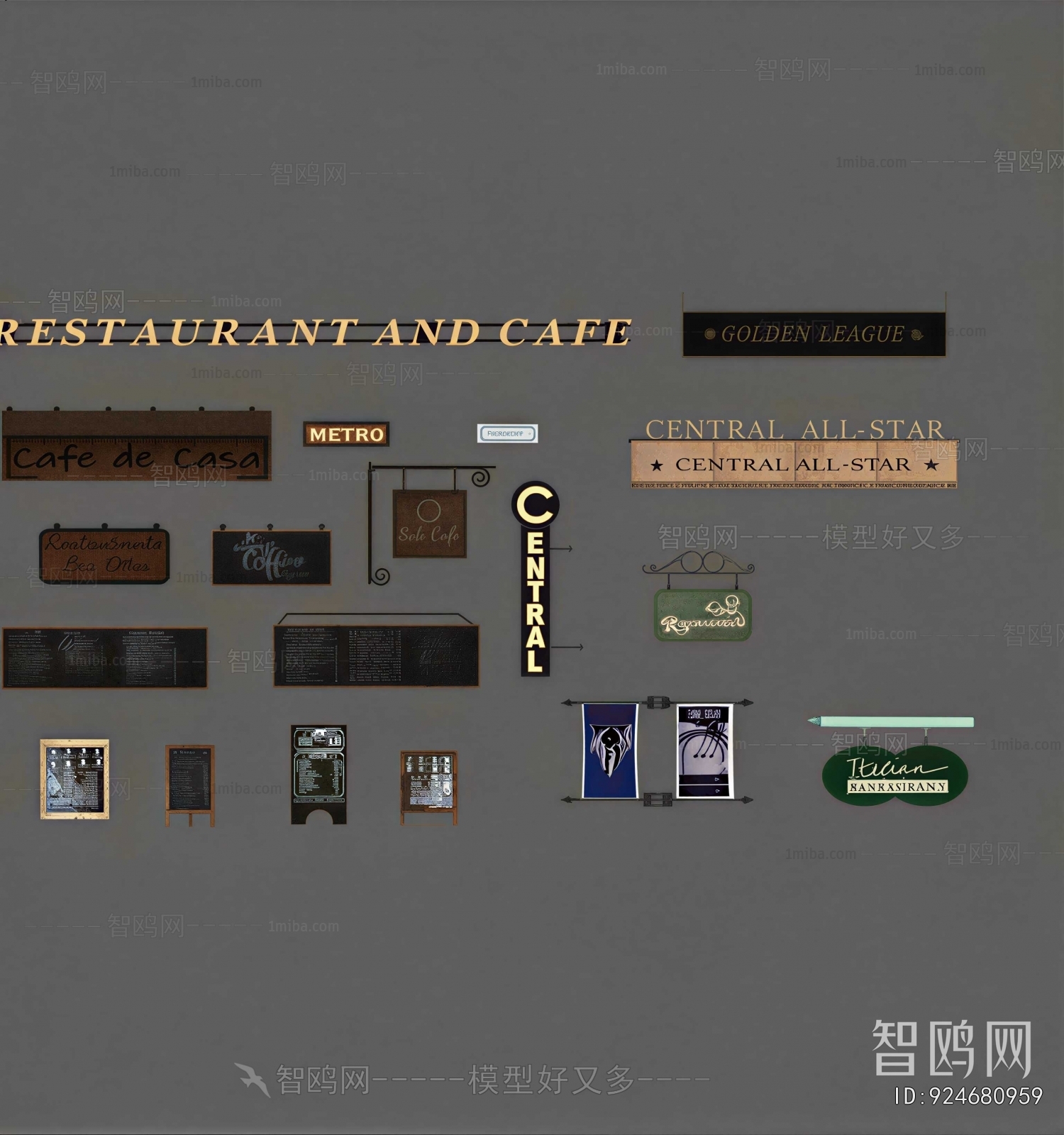 Modern Guide Board/bulletin Board