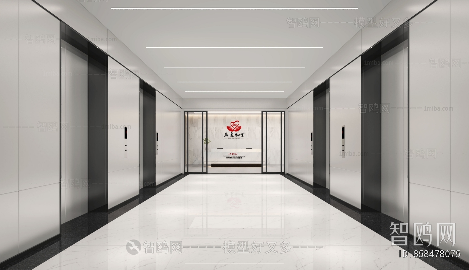 Modern Office Elevator Hall