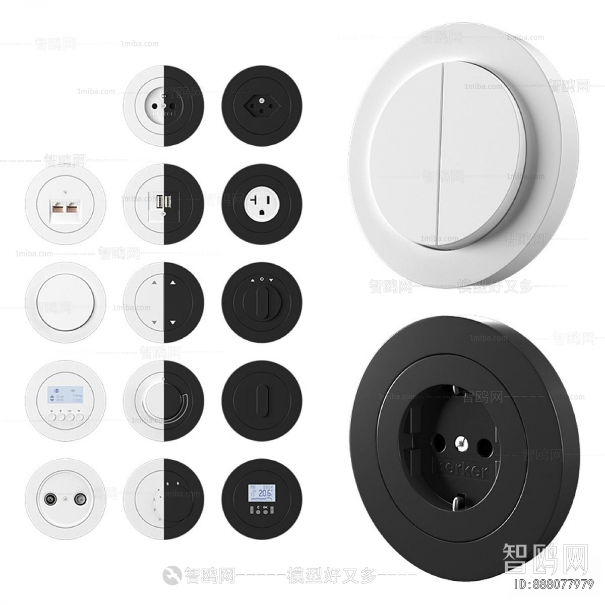 Modern Switch Socket Panel
