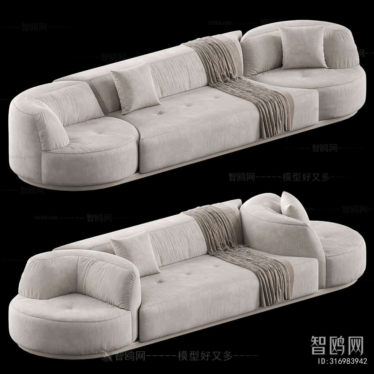 Modern Three-seat Sofa