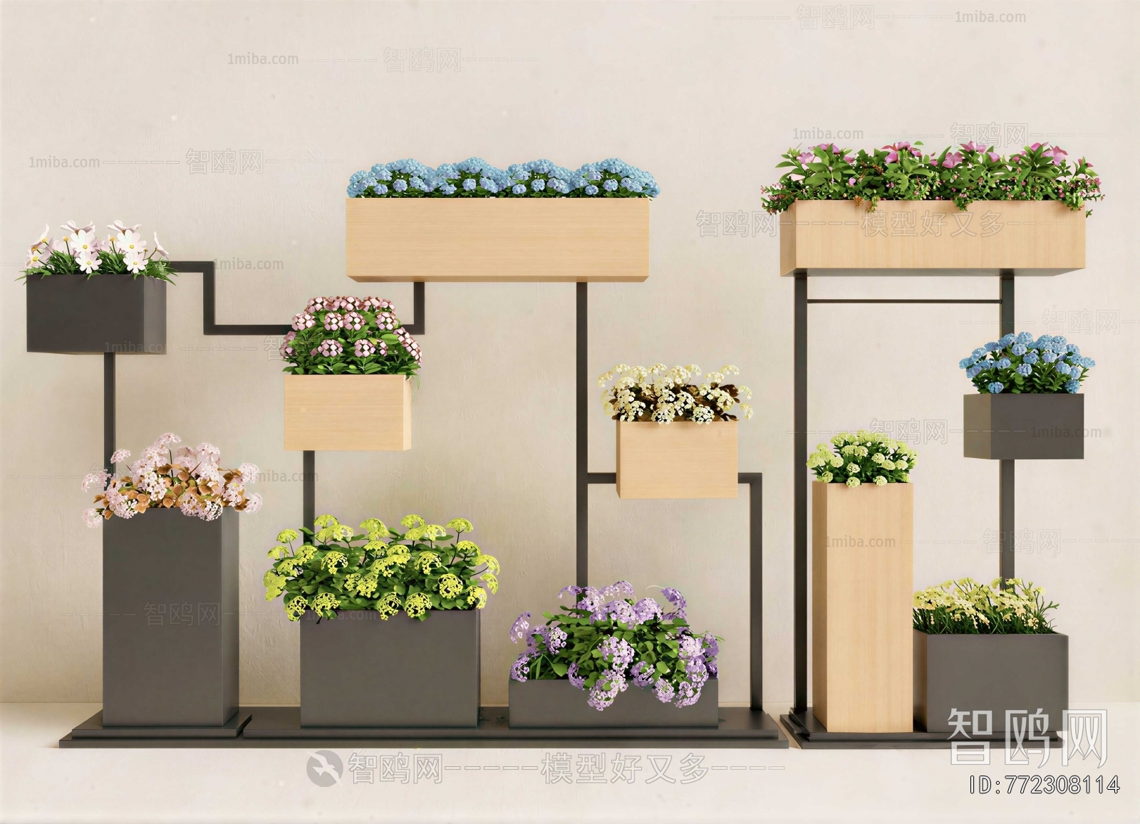 Modern Flower Bed, Flower Bowl, Flower Box