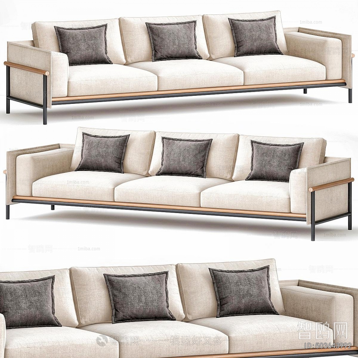 Modern Three-seat Sofa