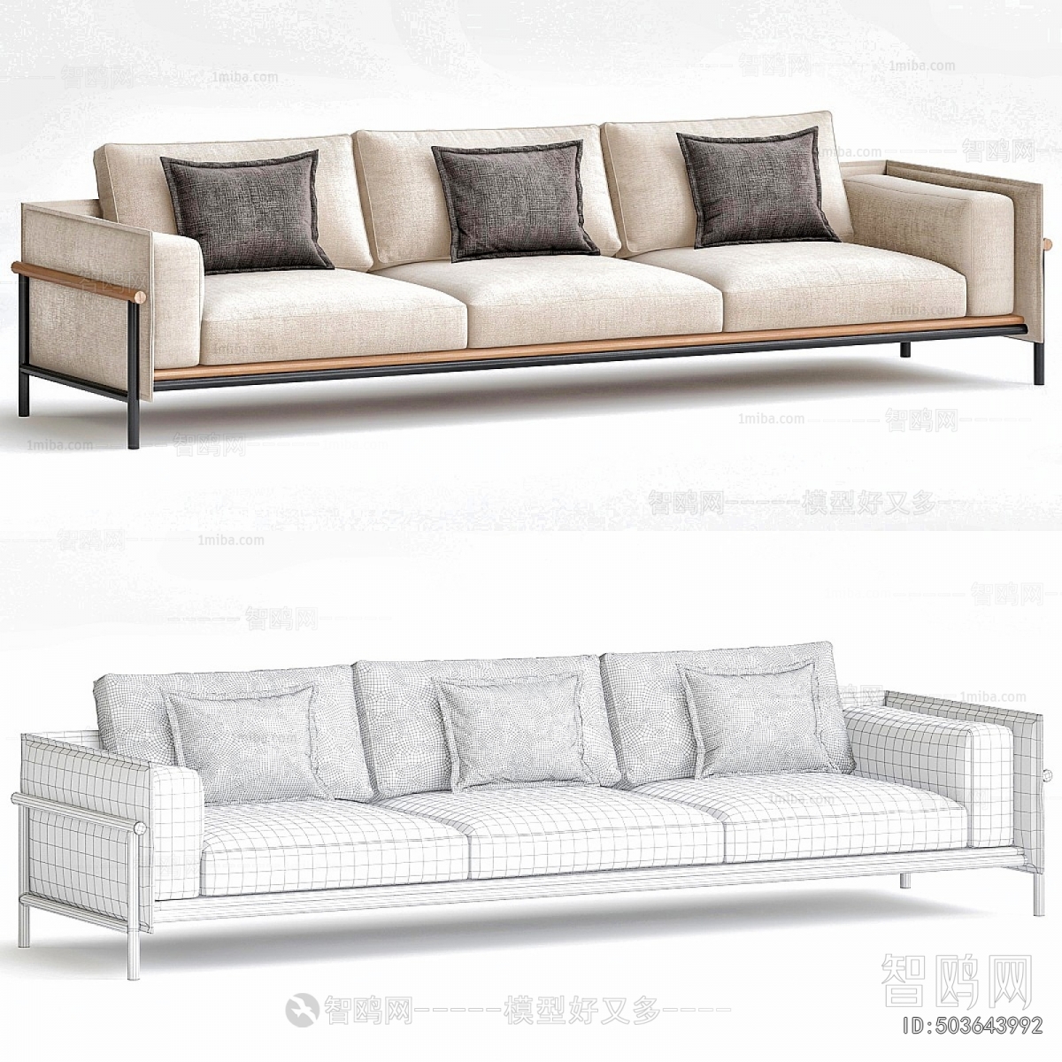 Modern Three-seat Sofa