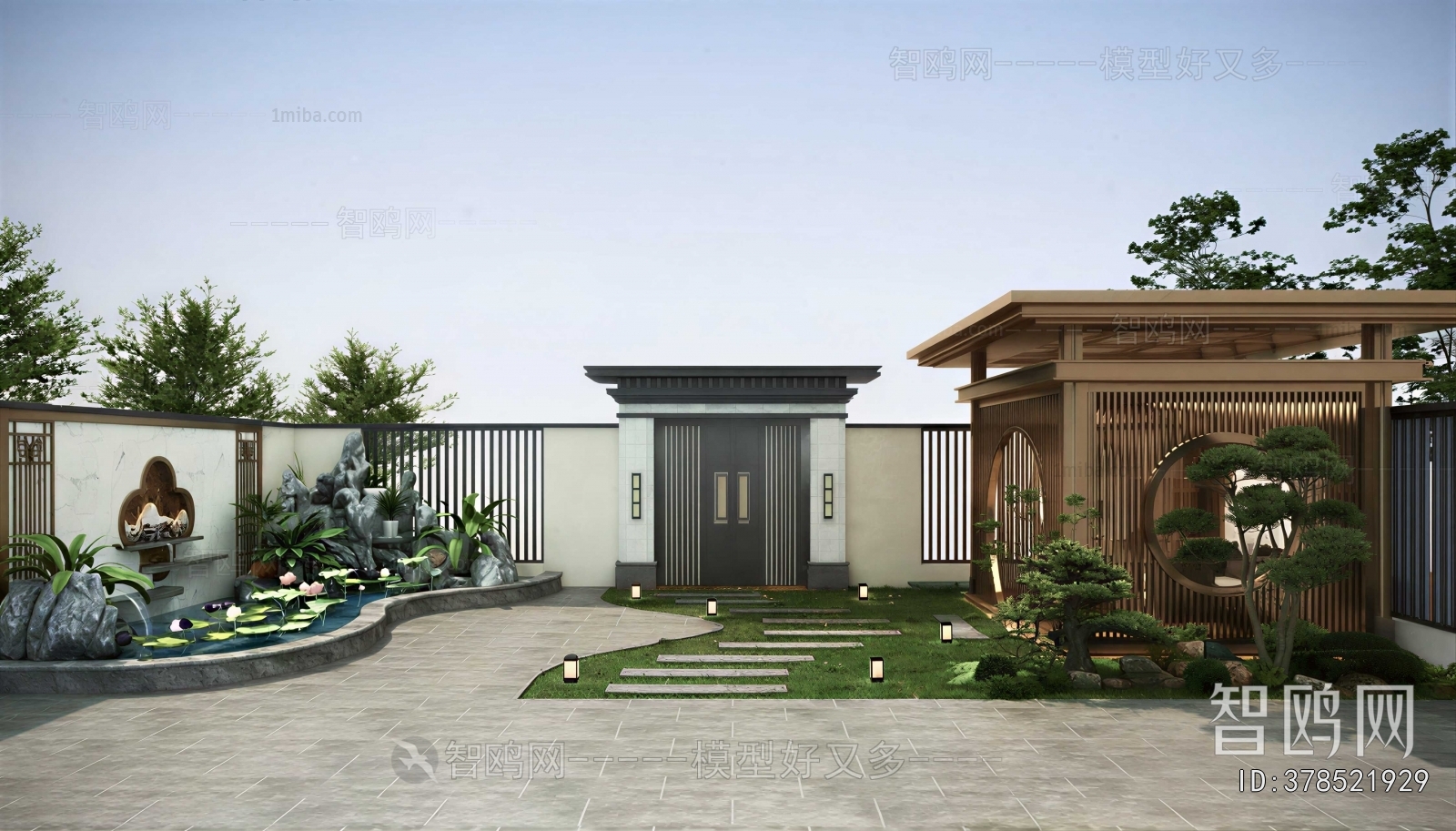 New Chinese Style Courtyard/landscape