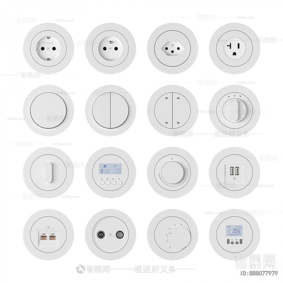 Modern Switch Socket Panel