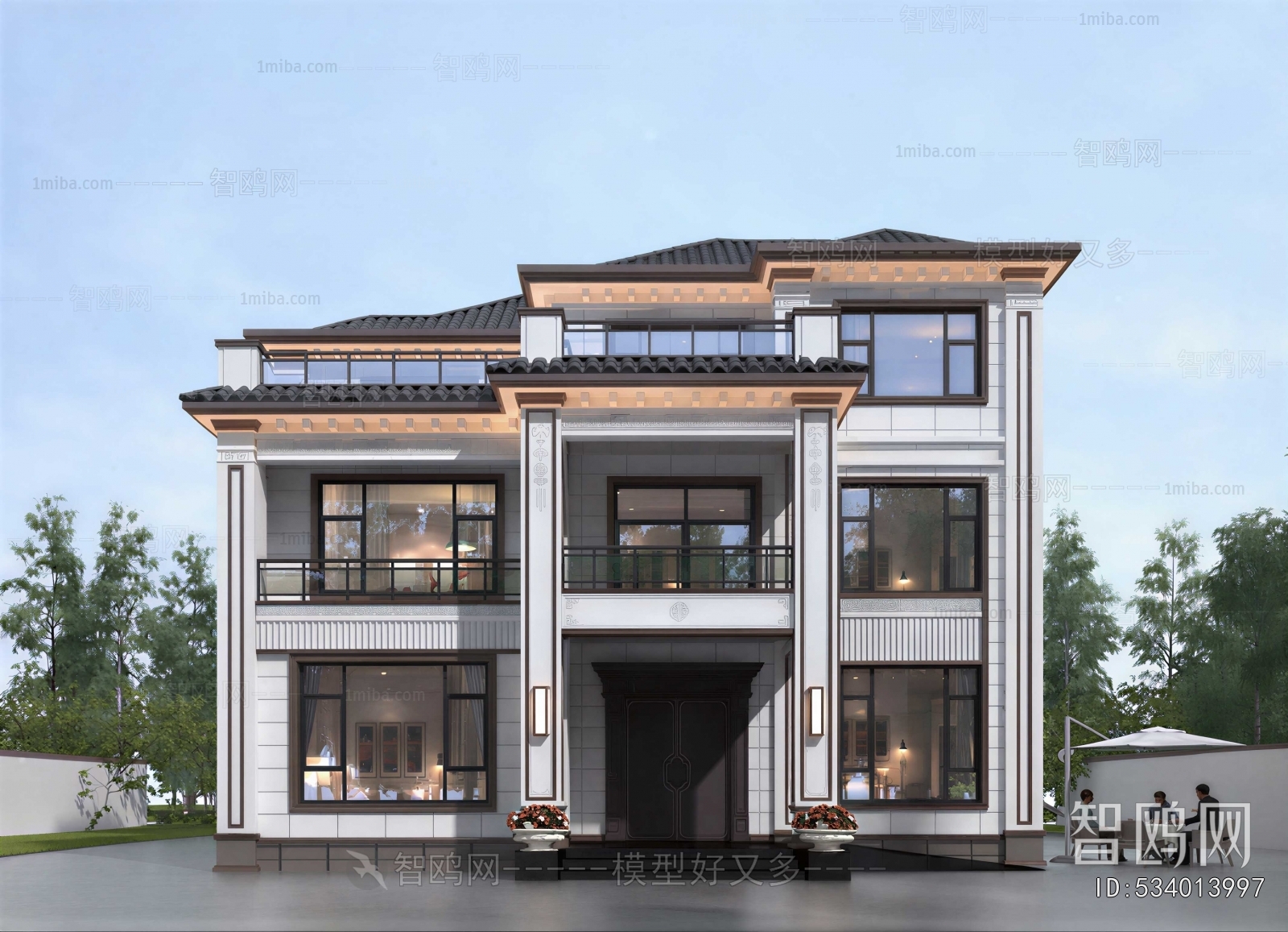 New Chinese Style Detached Villa