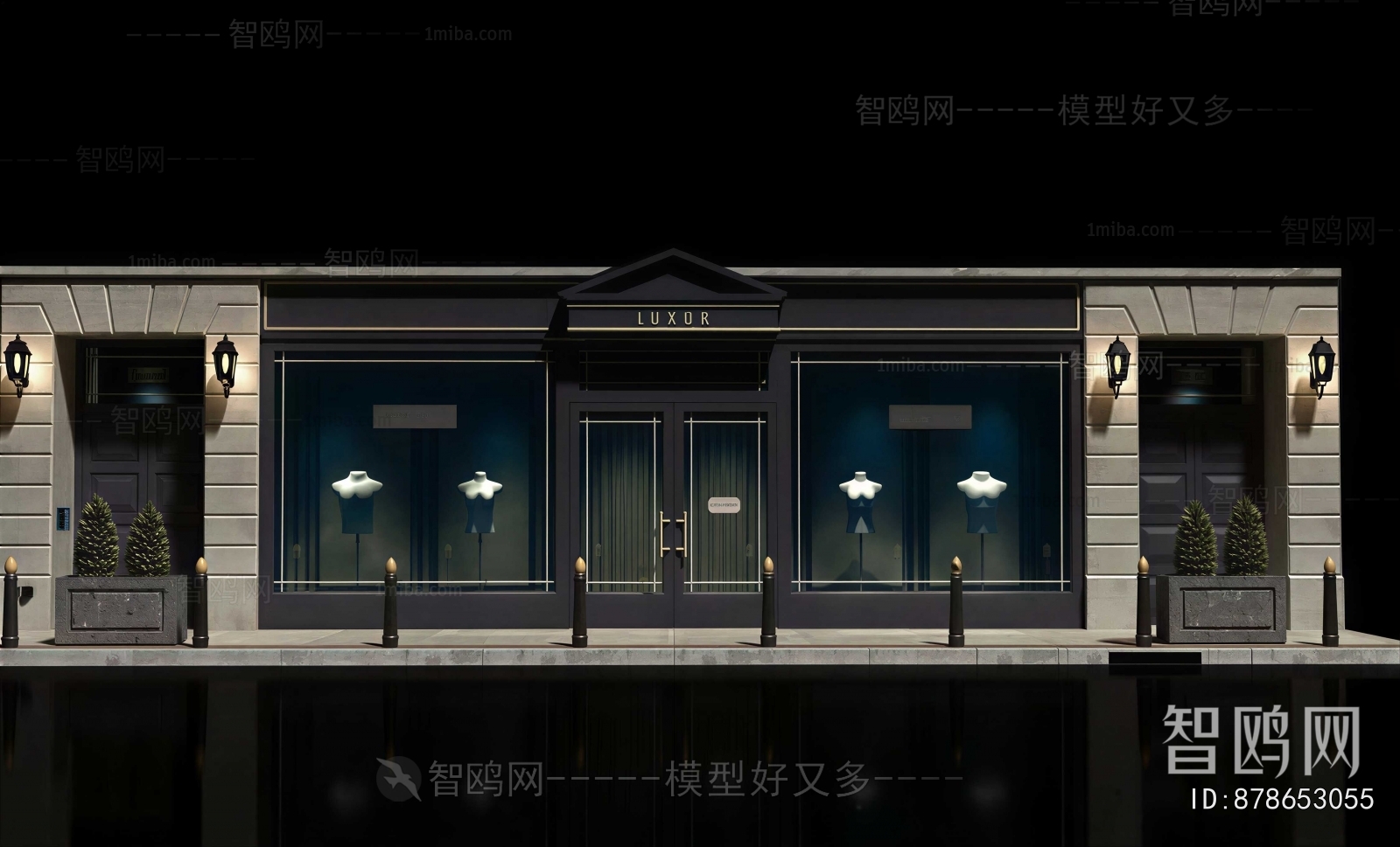 Simple European Style Facade Element