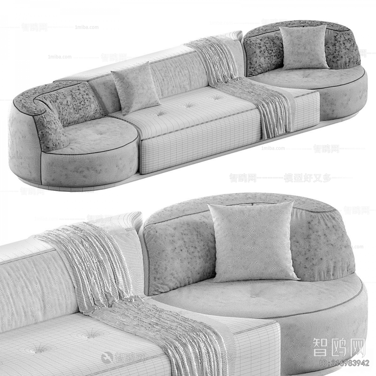 Modern Three-seat Sofa