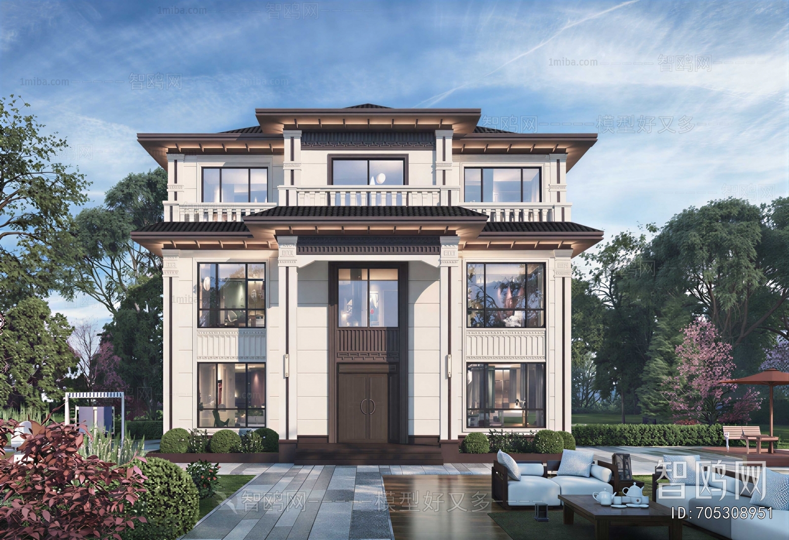 New Chinese Style Detached Villa
