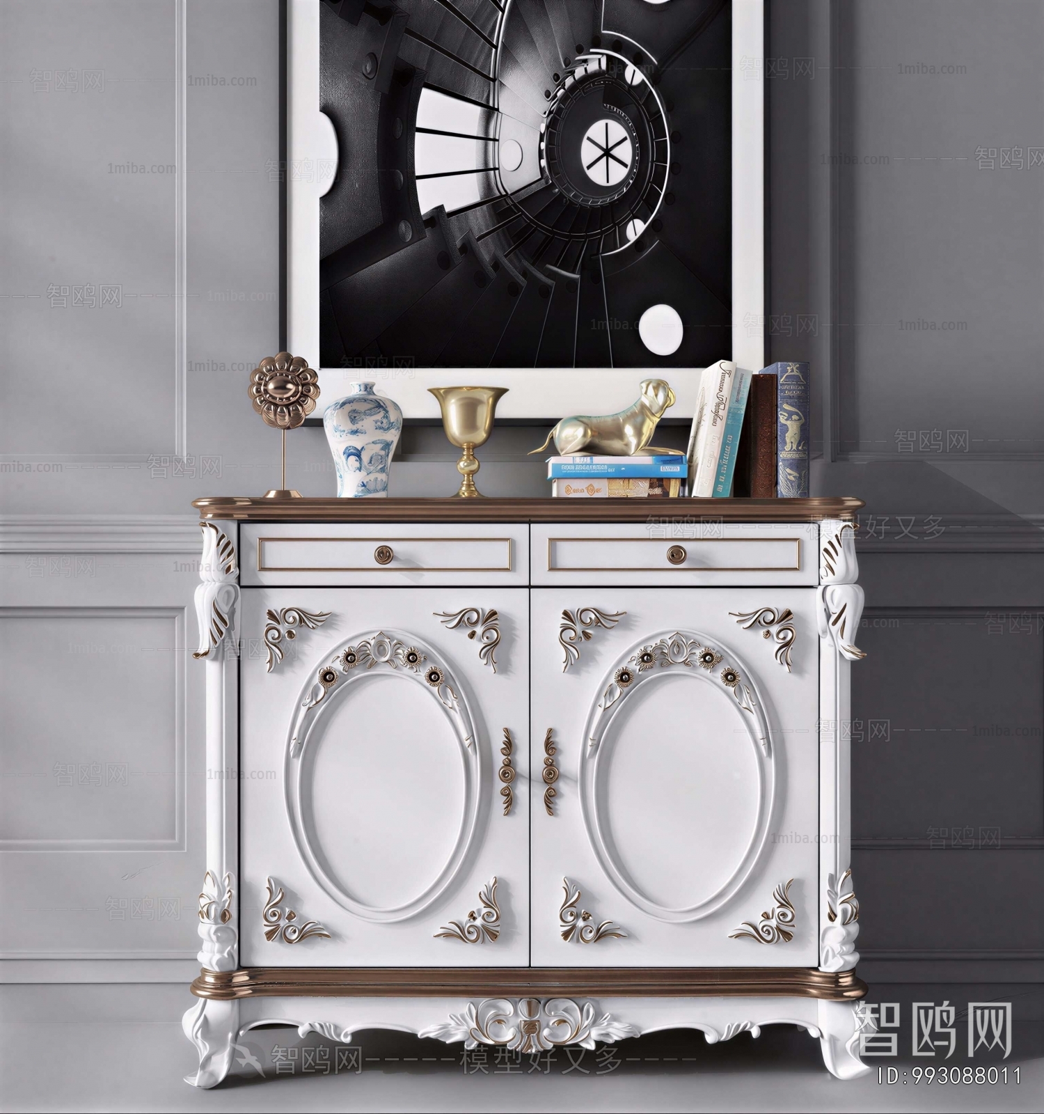 European Style Entrance Cabinet