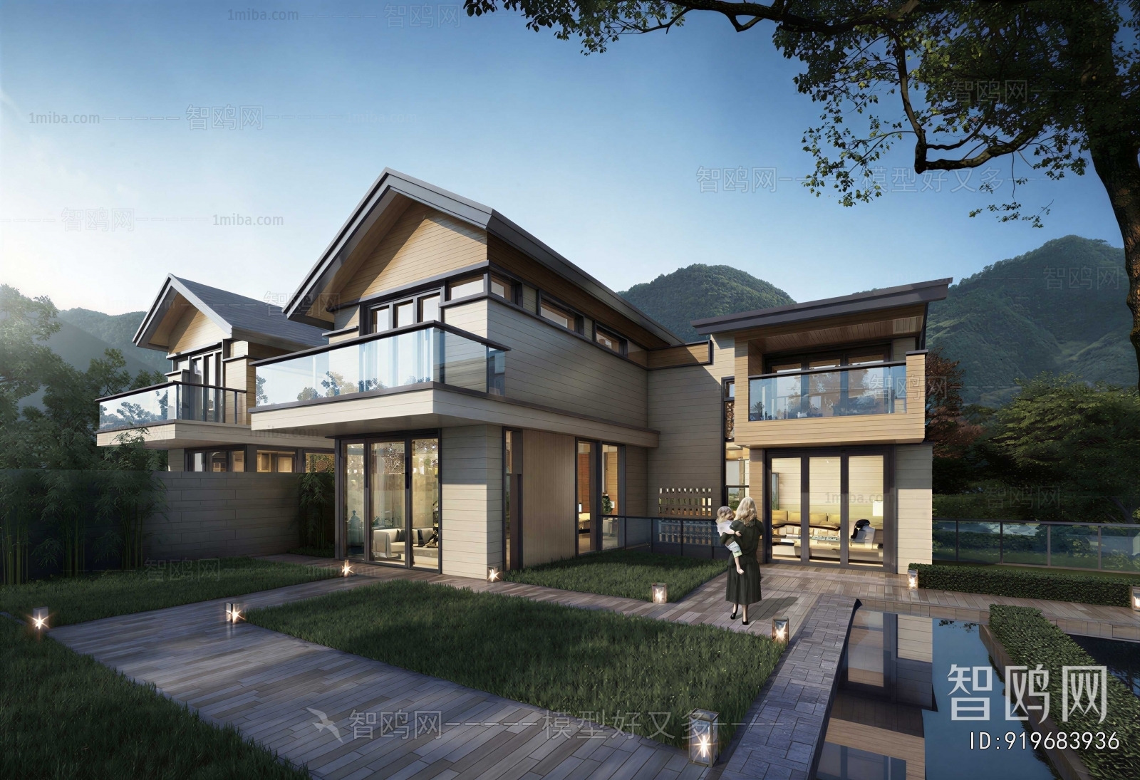 Modern Courtyard/landscape