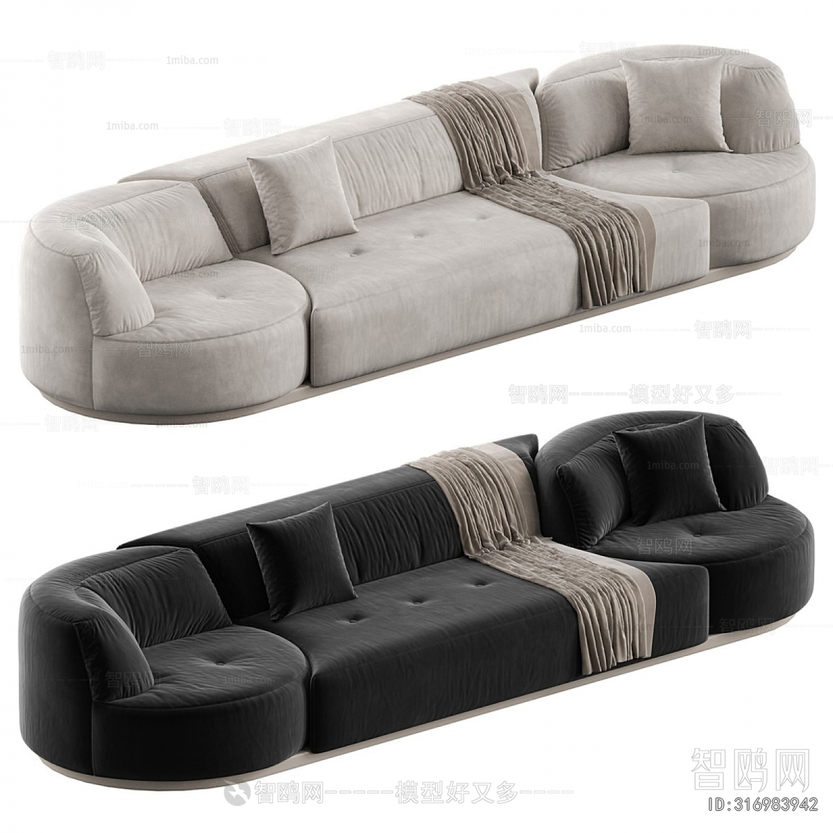 Modern Three-seat Sofa