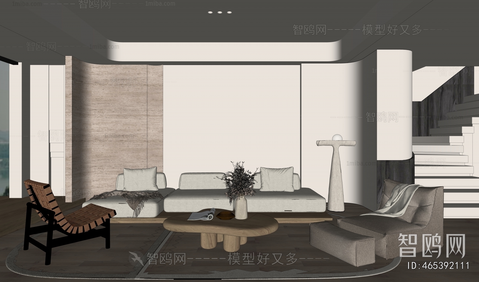 Wabi-sabi Style A Living Room
